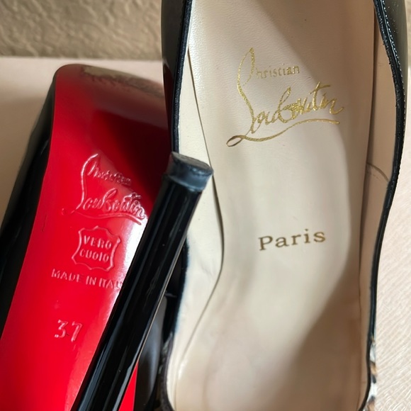 Christian Louboutin Lova 120 Leopard Bow Pigalle Pointy Pumps Size 37 So Kate - Picture 11 of 12